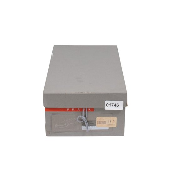 Prada Mens Loafers US 11.5 UK 10.5 Burgundy Leather Slip On Moccasin Rubber Sole - Picture 11 of 11